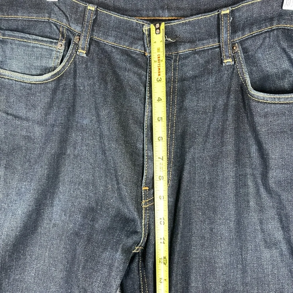 Levis 541 Jeans Blue Dark Wash Tapered Fit Denim Pants Stretch Mens Size 38x32